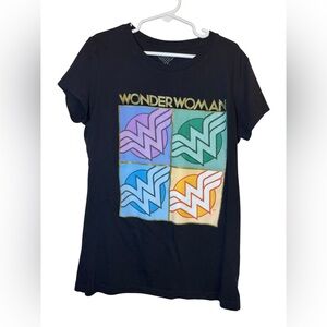 💥Wonder Woman Kids' Black Graphic Tee 10/12